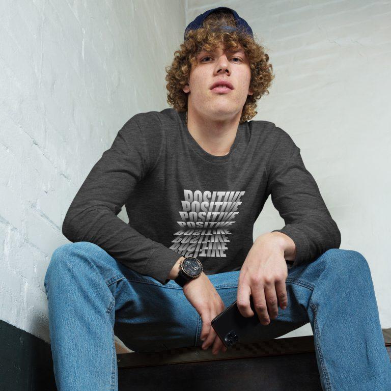 Positive Unisex Long Sleeve Tee - Image 6