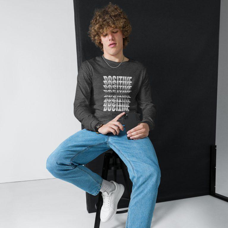 Positive Unisex Long Sleeve Tee - Image 5